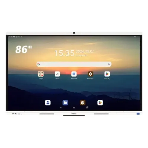 METZ 86SG1 86-Inch S Series 4K UHD Interactive Flat Panel Display with AI Camera